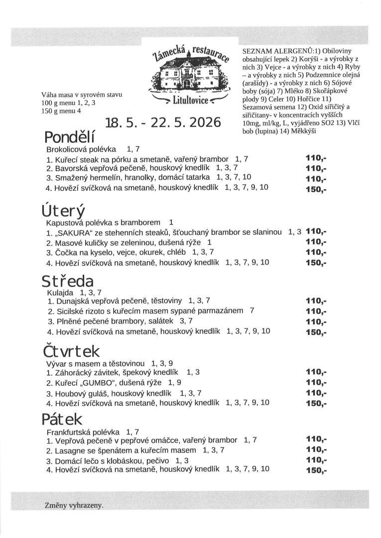 Jídelníček